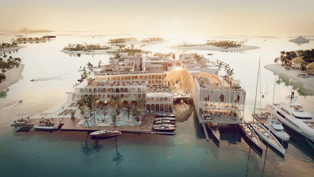Una réplica flotante de Venecia en Dubái