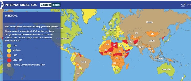 Los países más (y menos) peligrosos del mundo para viajar