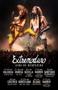 Cartel Extremoduro de su gira Despedida
