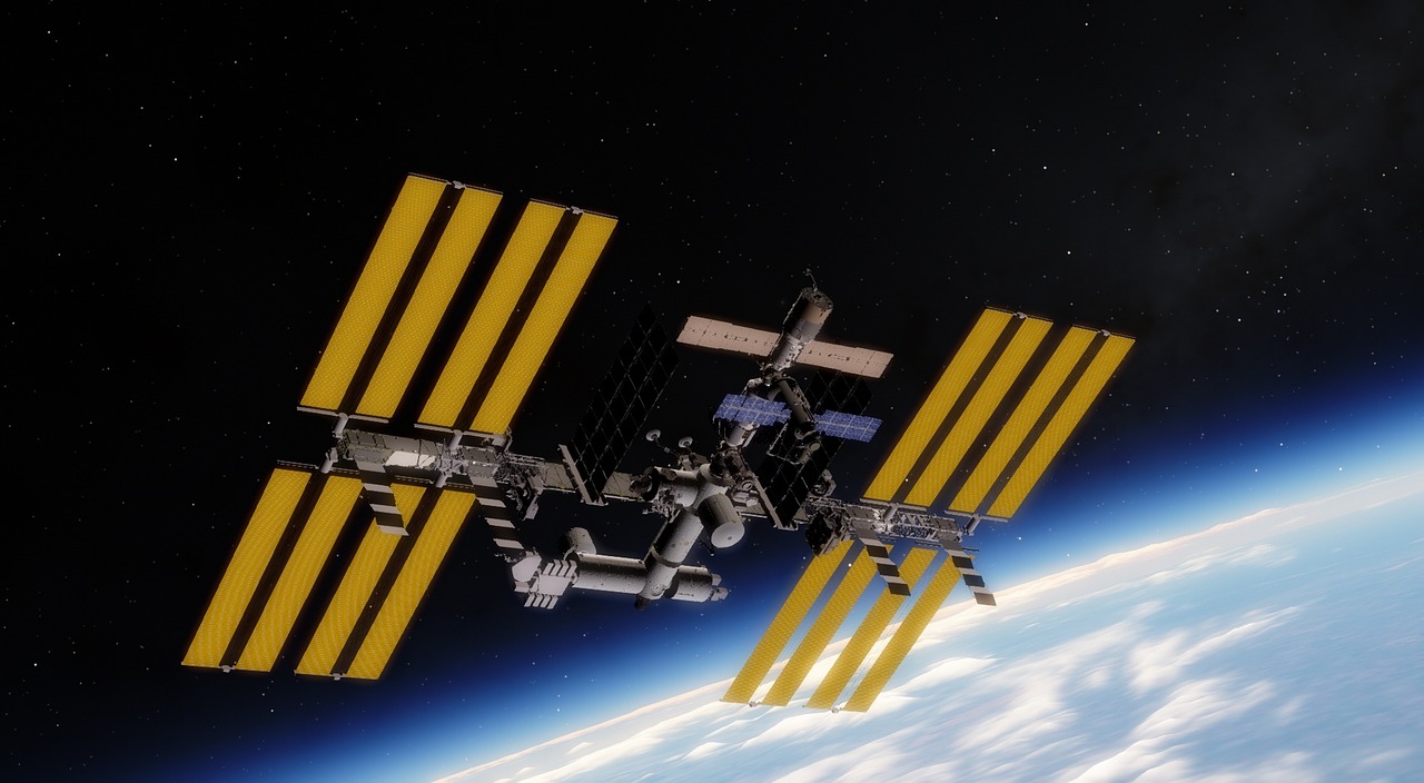 estación solar espacial