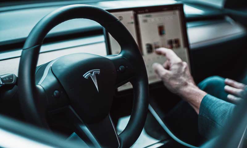 Interior coche de Tesla