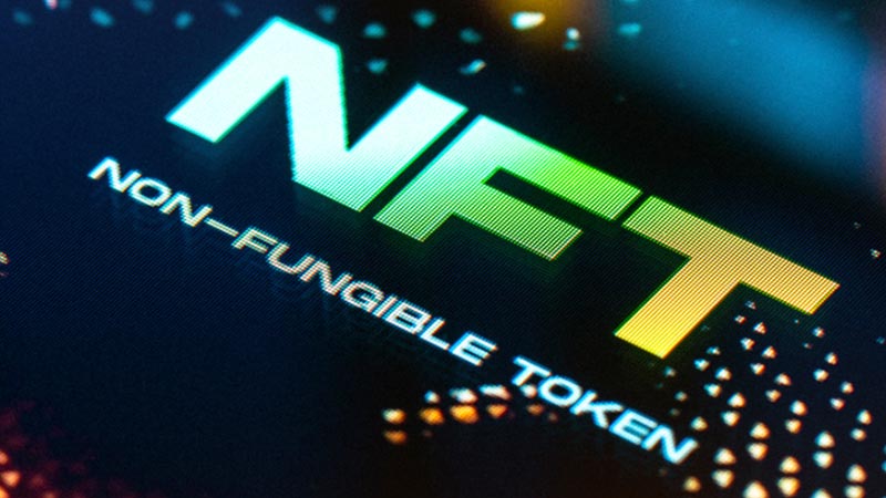 The digital logo of nft