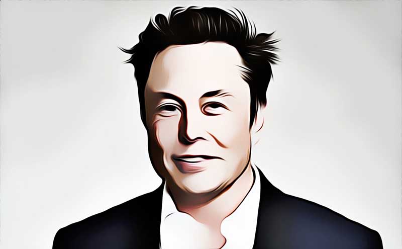 Dibujo de Elon Musk